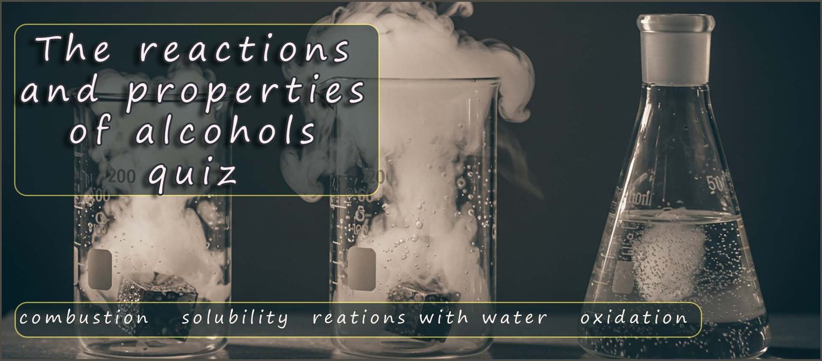 Header image- the reactions of alcohols header image.